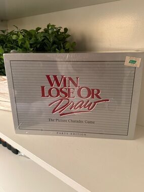Vintage 1988 Win Lose or Draw Party Edition Board Game Sealed Milton Bradley NEW
